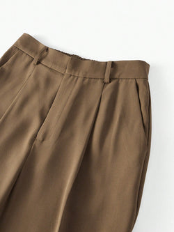 Pantalon Fuselé Élégant avec Plis – Sur Mesure