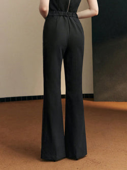 Pantalon de Costume Évasé Ajusté sur Mesure